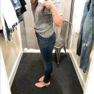 Madewell Roadtripper Skinny Jeans | size 28 | chewed hem